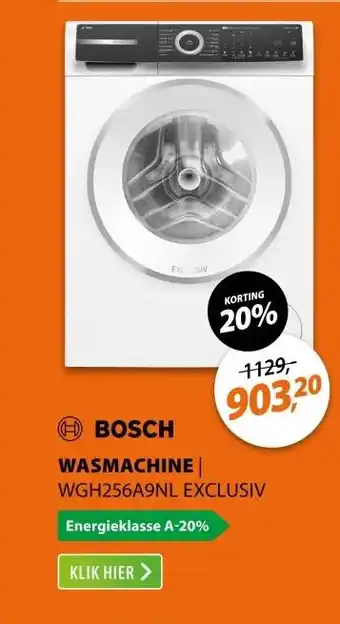 Expert Bosch WGH256A9NL EXCLUSIV aanbieding