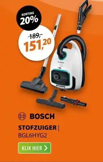 Expert Bosch BGL6HYG2 Wit aanbieding