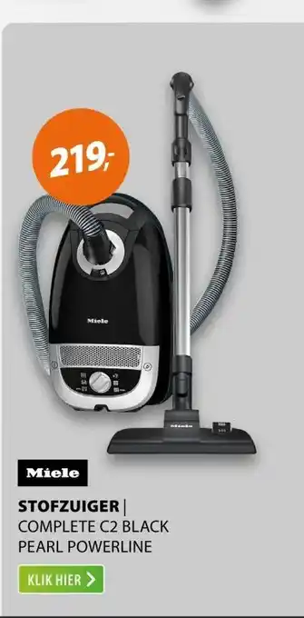 Expert Miele Complete C2 Black Pearl Powerline (2022) Zwart aanbieding