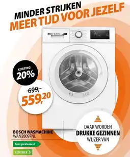 Expert Bosch WAN28097NL EXCLUSIV aanbieding