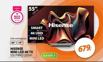 Expert Hisense 55U79NQ (2024) aanbieding