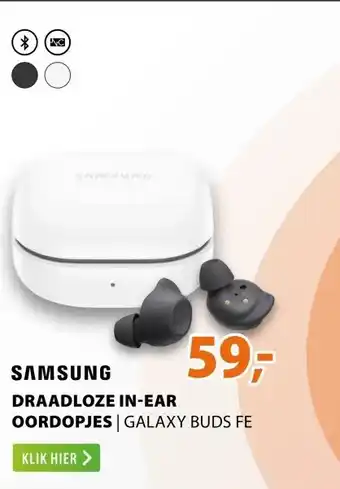 Expert Samsung Galaxy Buds FE Zwart aanbieding