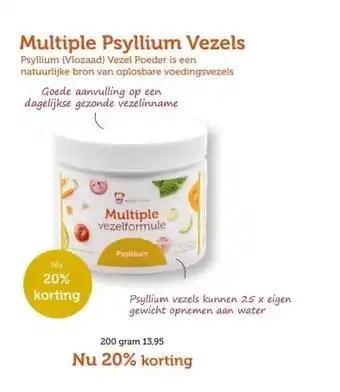 De Rode Pilaren Multiple Psyllium Vezels aanbieding