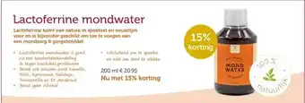 De Rode Pilaren Lactoferrine mondwater aanbieding