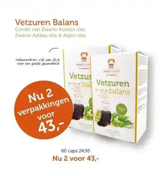 De Rode Pilaren Vetzuren Balans aanbieding