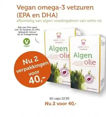 De Rode Pilaren Vegan omega-3 vetzuren (EPA en DHA) aanbieding