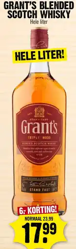 Super Dirck 3 Grant's blended scotch whisky aanbieding