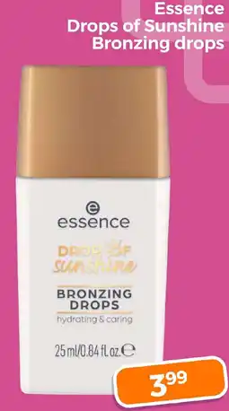 Trekpleister Essence Drops of Sunshine Bronzing drops aanbieding