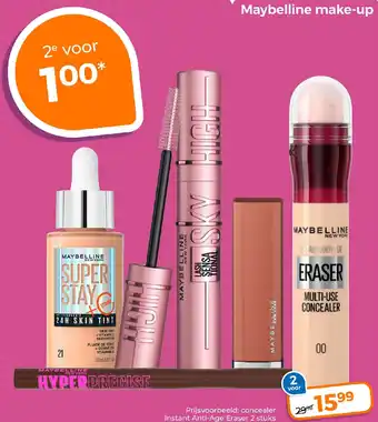 Trekpleister Maybelline make-up aanbieding