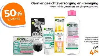 Trekpleister Garnier gezichtsverzorging en reiniging aanbieding