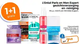 Trekpleister L'Oréal Paris en Men Expert gezichtsverzorging en reiniging aanbieding