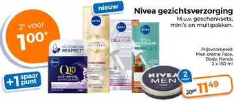 Trekpleister Nivea gezichtsverzorging aanbieding