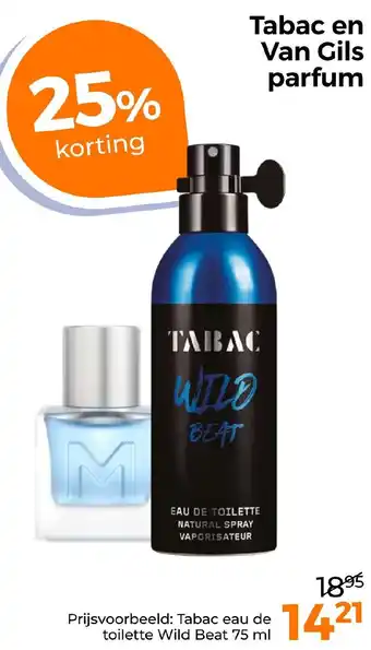 Trekpleister Tabac en Van Gils parfum aanbieding