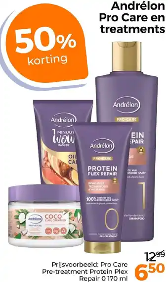 Trekpleister Andrélon Pro Care en treatments aanbieding