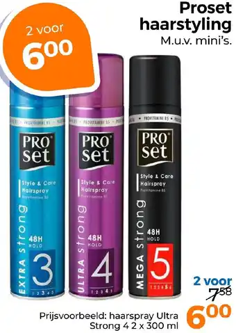 Trekpleister Proset haarstyling aanbieding