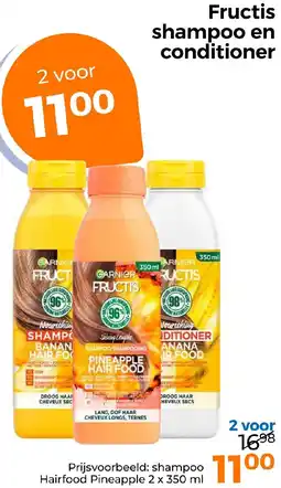 Trekpleister Fructis shampoo en conditioner aanbieding