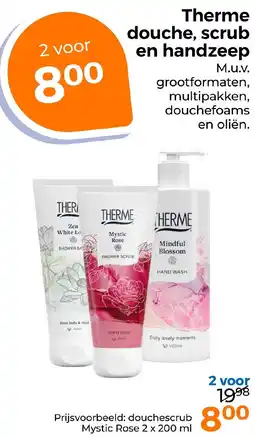 Trekpleister Therme douche, scrub en handzeep aanbieding