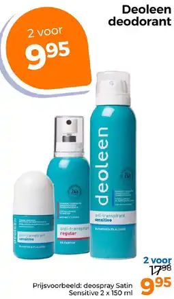 Trekpleister Deoleen deodorant aanbieding