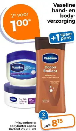 Trekpleister Vaseline hand en bodyverzorging aanbieding