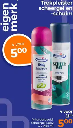 Trekpleister Trekpleister scheergel en schuim aanbieding