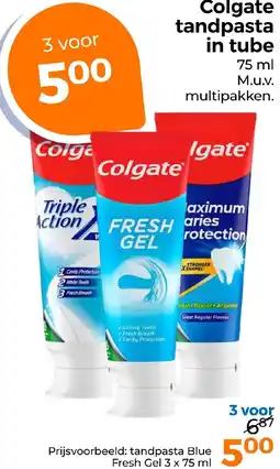 Trekpleister Colgate tandpasta in tube aanbieding