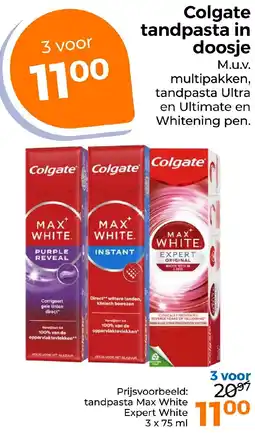 Trekpleister Colgate tandpasta in doosje aanbieding