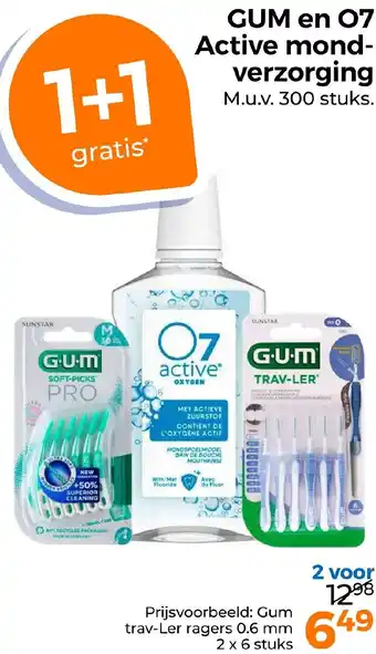 Trekpleister GUM en 07 Active mondverzorging aanbieding