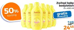 Trekpleister Zwitsal baby bodylotion aanbieding