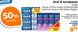 Trekpleister Oral-B tandpasta aanbieding