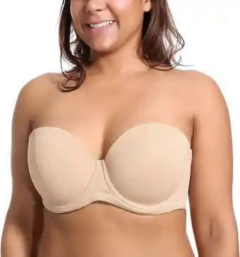 Amazon Delimira Dames Onderdraad Contour Multiway Volledige Dekking Strapless BH Plus Size aanbieding