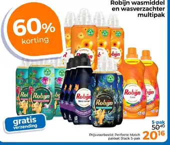 Trekpleister Robijn wasmiddel en wasverzachter multipak aanbieding