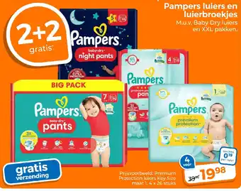 Trekpleister Pampers luiers en luierbroekjes aanbieding