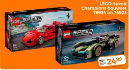 Trekpleister LEGO Speed Champions bouwset 76934 en 76923 aanbieding