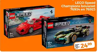 Trekpleister LEGO Speed Champions bouwset 76934 en 76923 aanbieding