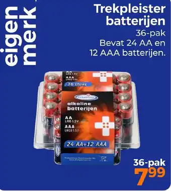 Trekpleister Trekpleister batterijen aanbieding