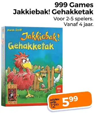 Trekpleister 999 Games Jakkiebak! Gehakketak aanbieding