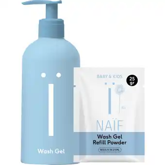 Albert Heijn Naïf Wash gel waterless refill kit aanbieding