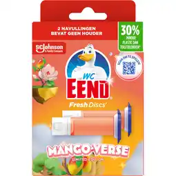 Albert Heijn WC-Eend Fresh discs mango-verse duo navulling aanbieding