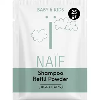 Albert Heijn Naïf Baby & kids shampoo refill powder aanbieding