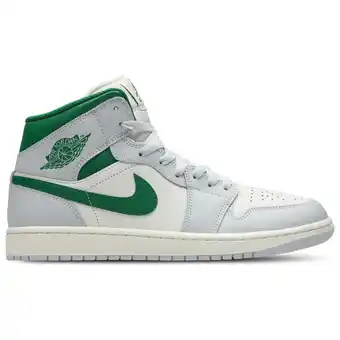 Foot Locker Jordan 1 Mid Heren Schoenen - Wit - Maat: 40 - Leer, Synthetisch - Foot Locker aanbieding