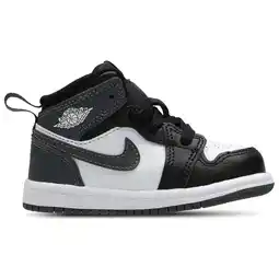 Foot Locker Jordan Aj1 Mid Unisex Schoenen - Zwart - Maat: 21 - Leer - Foot Locker aanbieding