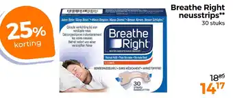 Trekpleister Breathe Right neusstrips aanbieding