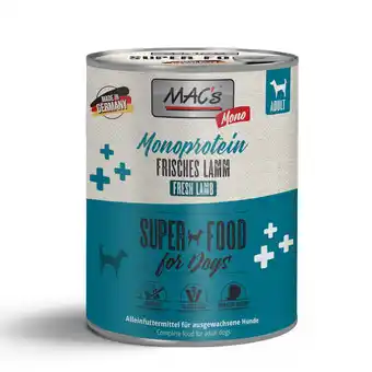 Zooplus 6x800g Mono Sensitive Lam MAC's Hondenvoer aanbieding