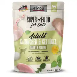 Zooplus 6x 300g MAC's Cat Pouch Konijn & Gevogelte natvoer voor katten aanbieding