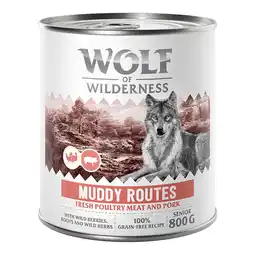 Zooplus 24x800g Wolf of Wilderness Honden Natvoer aanbieding