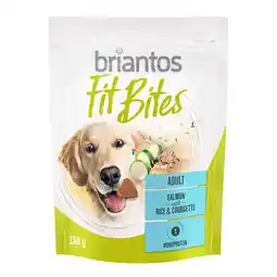 Zooplus 3x150g Briantos 'FitBites' Zalm met Rijst & Courgette Navulverpakking Hondensnacks aanbieding