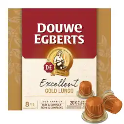 Koffievoordeel.nl Douwe Egberts Excellent Gold - 20 koffiecups aanbieding