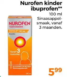 Trekpleister Nurofen kinder ibuprofen aanbieding