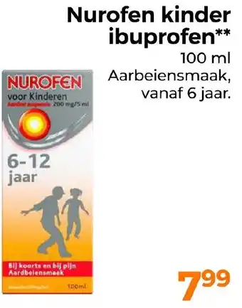 Trekpleister Nurofen kinder ibuprofen aanbieding