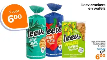 Trekpleister Leev crackers en wafels aanbieding